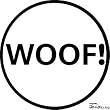 Magnetic Badge - WOOF! - White