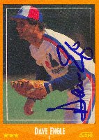 Dave Engle, Montreal Expos, 1988 Score Autographed Card