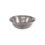 Houzer HW-TEL2V Hammerworks Telluride Vessel Sink, Lustrous Pewter