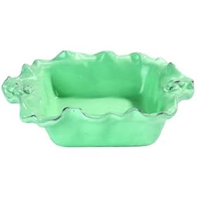 Fleur De Lis Square Casserole Celadon by Cross