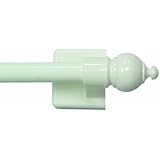 Kenney Petite Caf&eacute; Magnetic Rods, 16 to 28-Inch, White