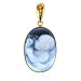 14K Yellow Gold Baby Citrine Birthstone (November) Cameo Pendant