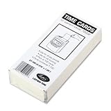 Lathem Time E7-100 Universal 2-Sided Time Cards For 7000E Time Recorder, Numbered 1-100, 100/Pack