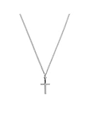 Babys Cross Necklace - Sterling Silver on 13 inch chain