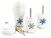 Snowflake Party Paper Cups - 12 Set Winter Wonderland First Birthday Supplies