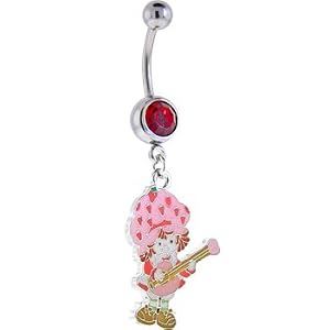 Strawberry Shortcake Guitar Dangle Belly