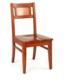 Review Home Styles  / Home Styles 5120-80 Manhattan Side Chair In Cottage Oak With Copper Finish Trim - Set Of 2