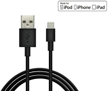 iTechnology® Apple MFi Certified Power/SYNC Lightning to USB Cable 3.2ft / 1.0m,Lightning Cable with Ultra-Compact Slim Head Perfect for iPhone 6/Plus/ 5s 5c 5, iPad Air Air2 mini3, iPad 4th gen, iPod touch 5th gen, and iPod nano 7th gen,iPhone 6 data cable,iPhone 6 plus usb cable,iPad air Cable,Lifetime Warranty