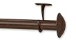 Source Global Out Door Curtain Rods, 100 to 144, Antique Brown