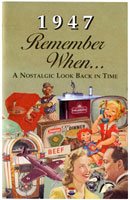 1947 Year in Review Remember When Memory Booklet