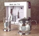 Chromed Tea maker gift set 308