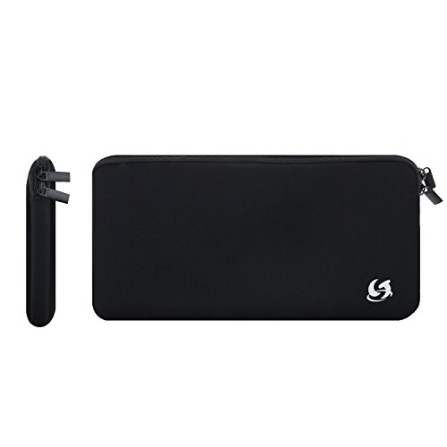 LitopÂ® Black Color Hight Quality Black Color Neoprene Keyboard Sleeve Case Bag with Zipper for Apple Bluetooth Wireless Keyboard MC184LL/B (Apple Bluetooth Wireless Keyboard Case)