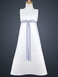 Sleeveless A-Line Dress with Bowtie Sash - 8 Colors