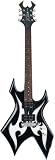 B.C. Rich Warlock Metal Master Blade Electric Guitar, Black with Silver Blade Graphic