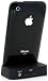 Black Charging Dock Cradle for Apple iPhone 4 with audio output