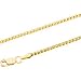 14K Yellow Gold Solid Wheat Chain - 24 inches