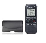 Sony ICD-AX412 2GB Stereo Digital Voice Recorder with Expandable Memory Capabilities and Premium Carrying Case