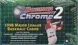 1998 Bowman Chrome Series 2 Baseball Cards Unopened Hobby Box