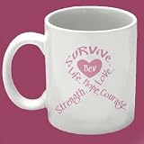 Survival Ribbon - Breast Cancer Awareness Personalized Coffee Mug