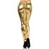 Footless Liquid Wet Look Shiny Metallic Stretch Leggings