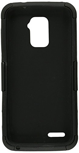 Eagle Cell Progressive Hybrid Gummy Mesh Defense Case for ZTE N9510 Warp 4G - Retail Packaging - Black