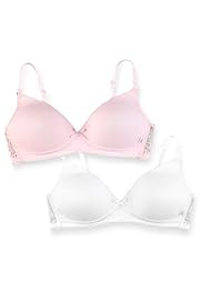 2 Pack Angel Lace Wing Non-Wired Bras