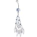 Solar Blue EXOTICA CHANDELIER Dangle Belly Ring