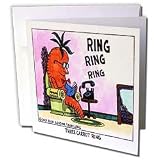 Londons Times Funny Food Coffee other Digestibles - 3 Carrot Ring - Greeting Cards-12 Greeting Cards with envelopes