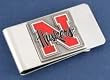University of Nebraska Pewter Money Clip NCAA