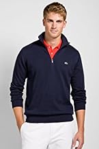 Pima Cotton 1/2 Zip Sweater