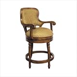 Windsor Swivel Counter Stool in Medium Walnut