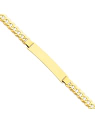 14 Karat Yellow Gold Curb Link 8mm ID Bracelet - 7 Inch