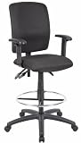 Boss Office Products B1636-BK MultiFunction Drafting Stool Office