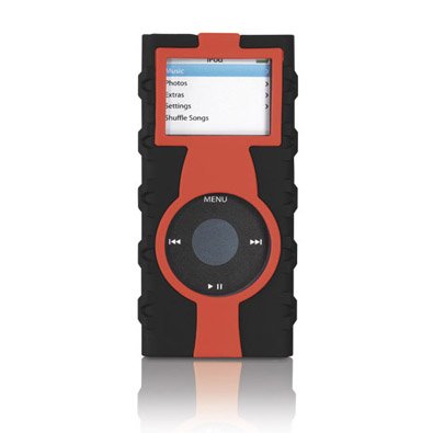 AccurianTM Dual-color Skin for Ipod  Nano (Black/red)