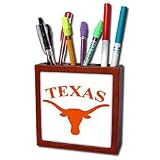 University - Texas Longhorn - Tile Pen Holders-5 inch tile pen holder