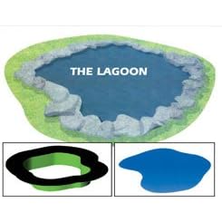 Preformed Flexible 30-mil PVC Ornamental Pond Liner - The Lagoon Mini - 83 Gallons