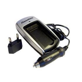 Power2000 Mini Universal 110/220V AC/DC Charger for FUJI NP-40, Pentax D-L18, Panasonic CGA-S004A, Konica Minolta NP-1, & Samsung SLB-0737 Lithium-Ion Battery