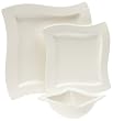 Villeroy&Boch 1025258712 NewWave Starter-Set 5-teilig f�r 2 Personen (2 Flache Teller, 2 Sch�sseln und 1 Servierplatte)
