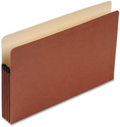PendaflexPocket File, 3.5" Expansion, Legal Size, Red Fiber