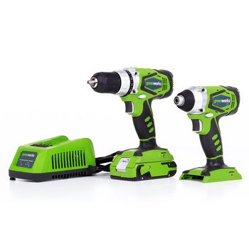 GreenWorks G-24 Combo Kit Drill and Impact Driver
