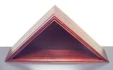 Cherry Wood Military Flag Box Display Case Wall Mount or Standing