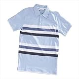 YSL Stripe Polo Sky Large