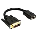PureLink HA0002-11 Basic+ Serie DVI/HDMI 1.3 Portsaver Adapter ((18+1) DVI-D Stecker auf HDMI A Buchse)schwarz