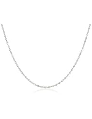 Duragold 14k Solid Gold Perfectina Chain Necklace (1.0mm)