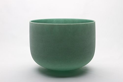 Frosted Perfect Pitch C Root Chakra Emerald Fusion Quartz Crystal Singing Bowl 12 inch