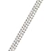 3 Strand Diamond Cut Bead Necklace 16