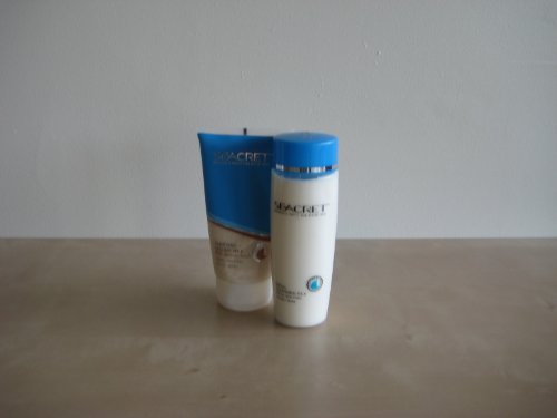 Secret Dead Sea Purifying Peeling Milk with Apricot Seeds and Facial Cleansing Milk Set.