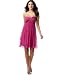 Maggy London Strapless Silk Jewel-Detail Dress Black 4