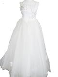 Convertible Ivory Ballgown Wedding Bridal Dress, Sz 4, FL15