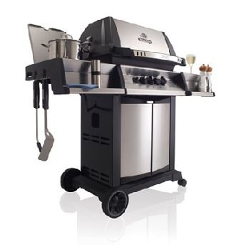 Broil King 945587 Crown 90 Natural Gas Grill with Side Burner and Rear Rotisserie